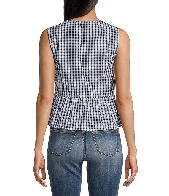 Vigoss Gingham Sleeveless Top Product Image