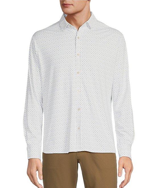 Hart Schaffner Marx Geo Print Luxury Performance Sportshirt Product Image