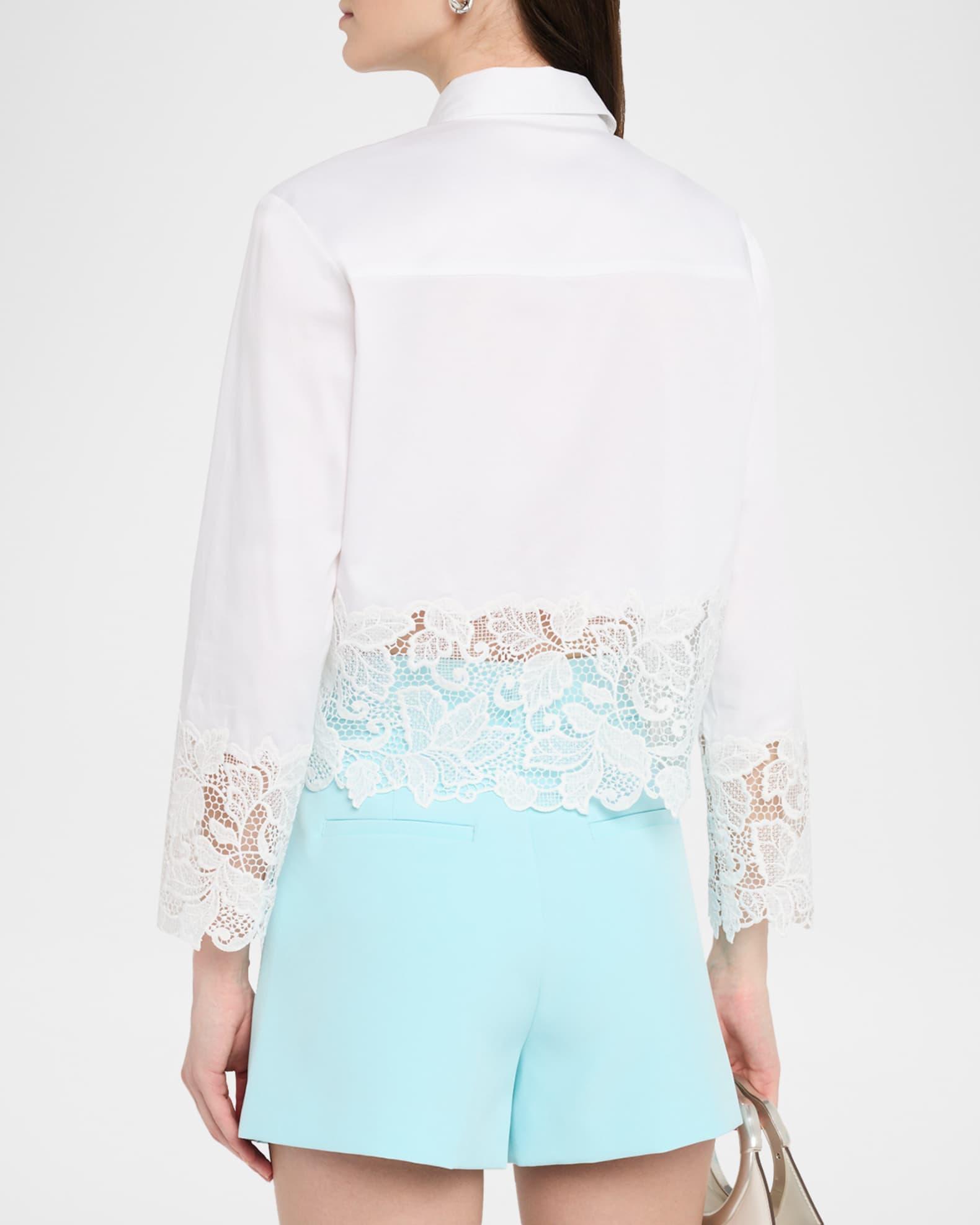 Issa Lace Combo Shirt Product Image