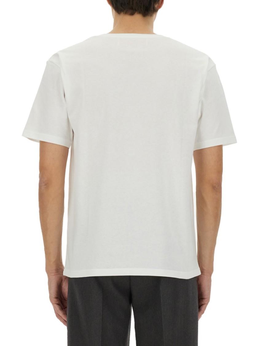 VALENTINO Mens Avorio Logo-print Crew-neck Cotton-jersey T-shirt Product Image
