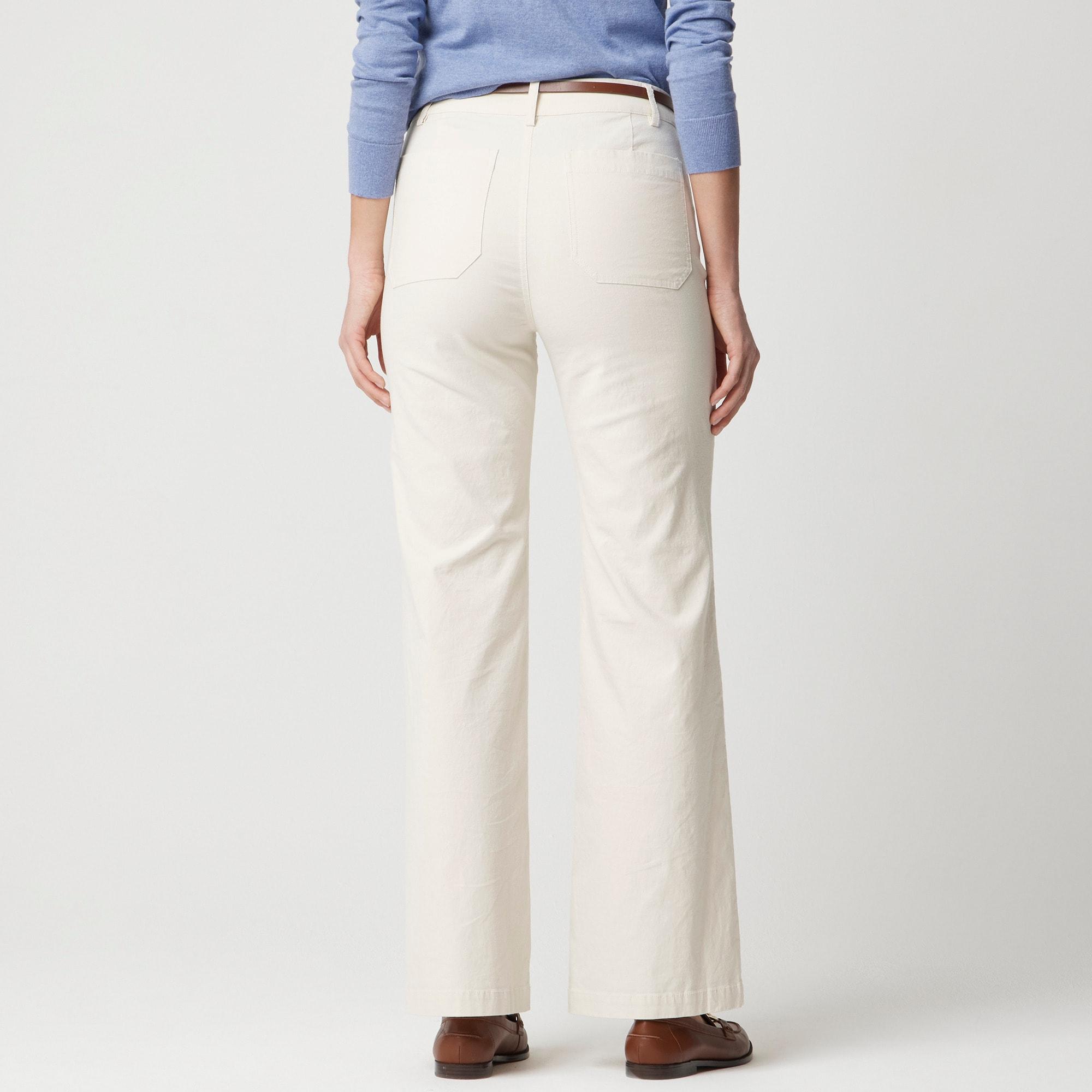 Lizzie high-rise patch-pocket wide-leg pant Product Image