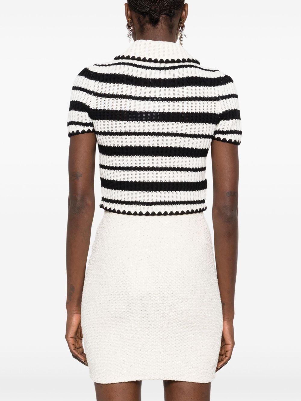 striped crochet top  Product Image