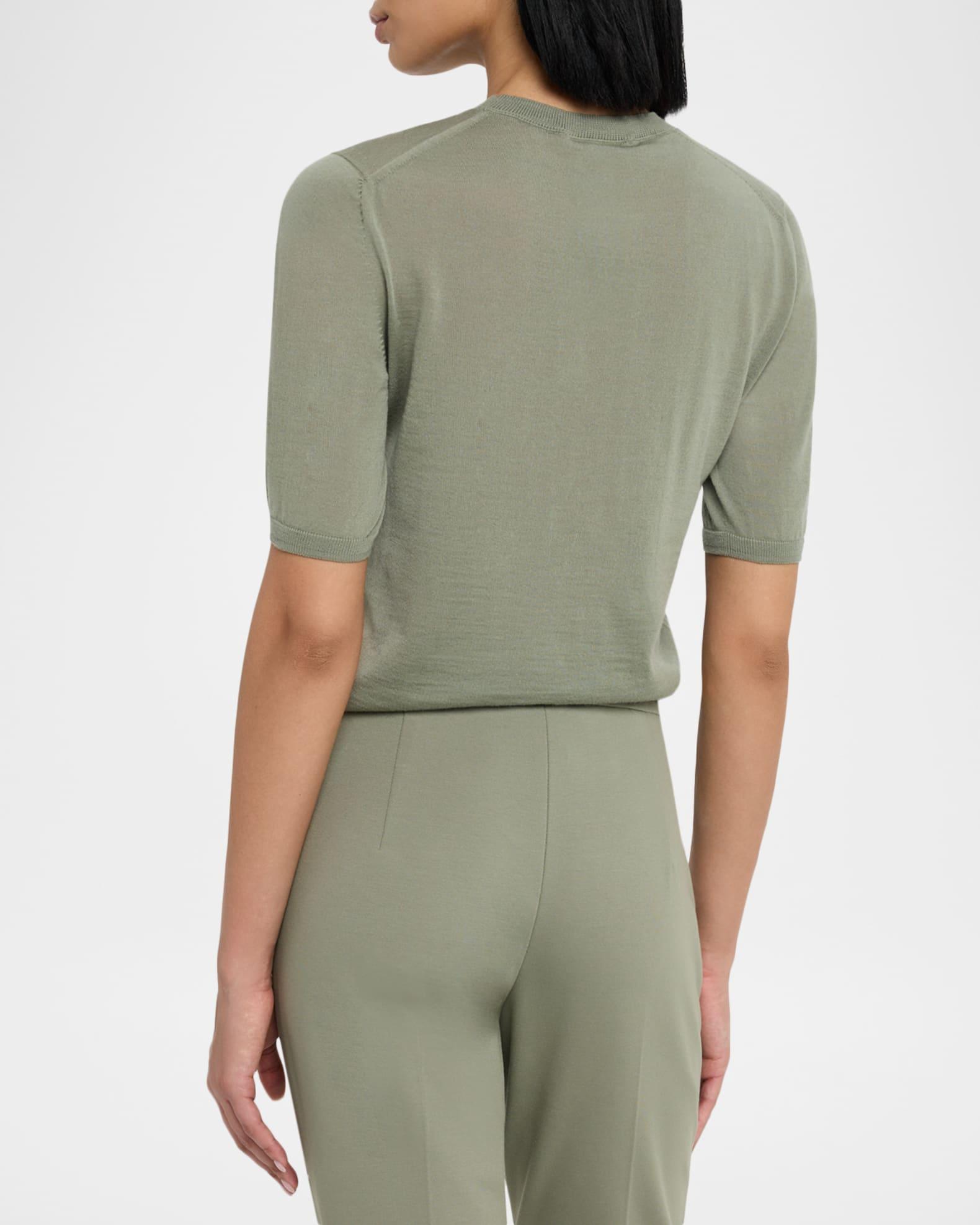 Gerico Short-Sleeve Fine-Knit Sweater Product Image