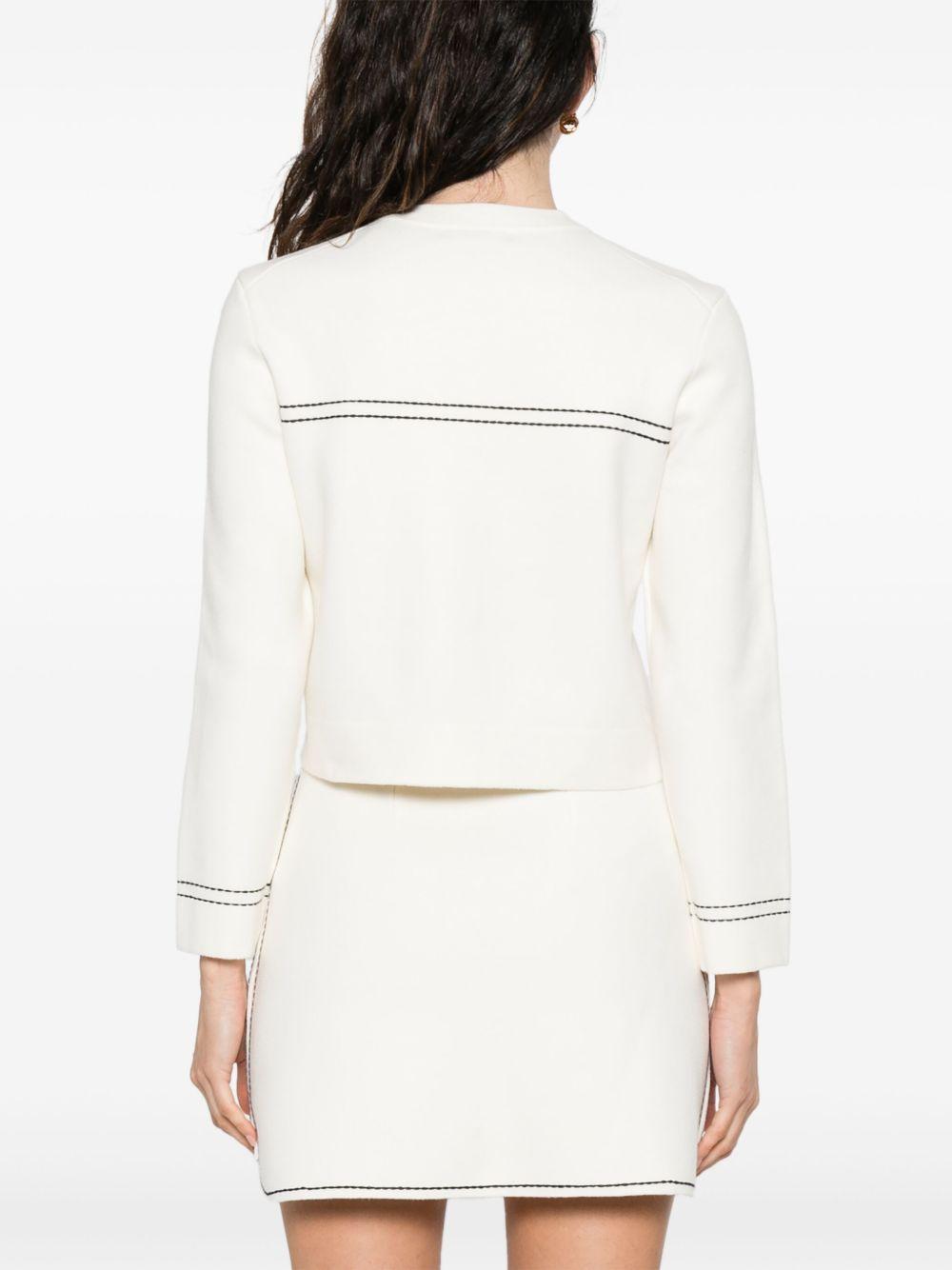 organic cotton-blend straight skirt Product Image