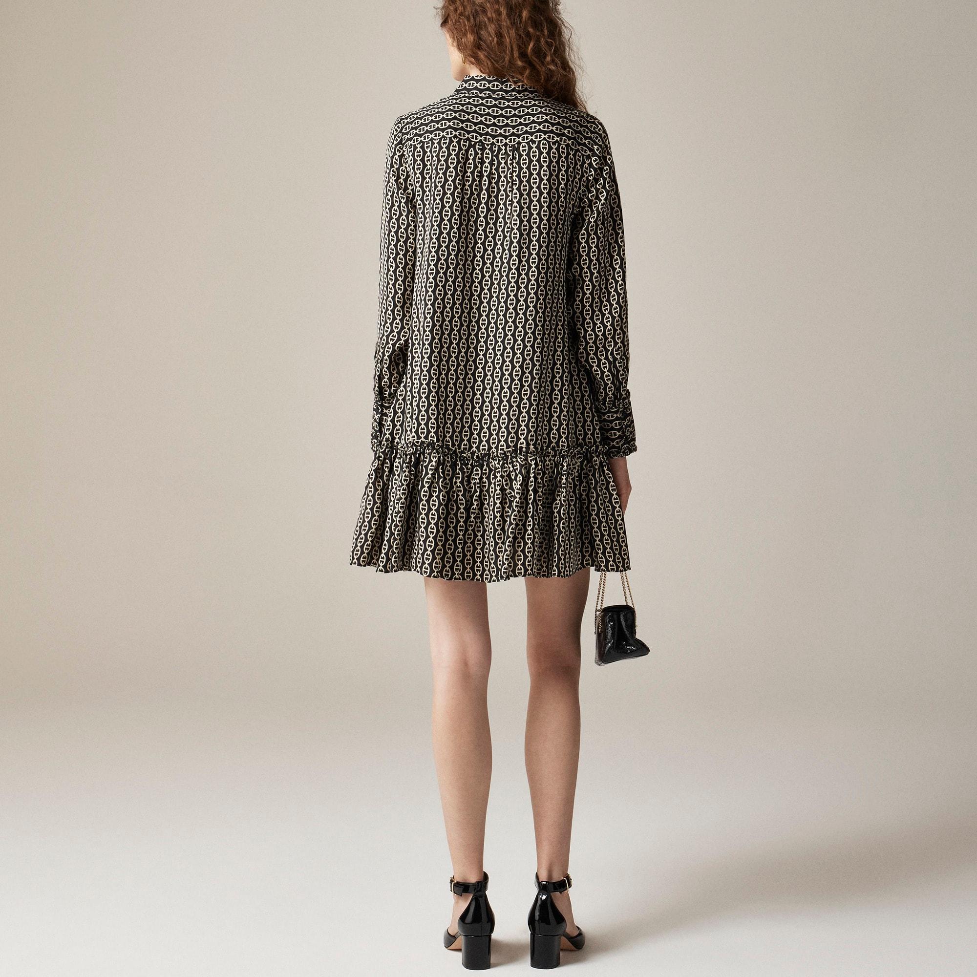 Amelia popover shirtdress in chain print Product Image