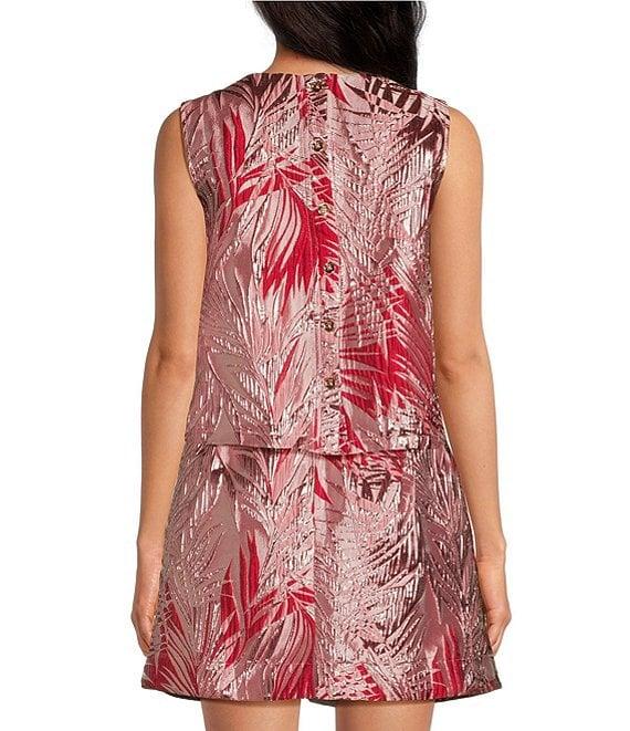 Buru Everyday Palm Brocade Coordinating Mini Skirt Product Image