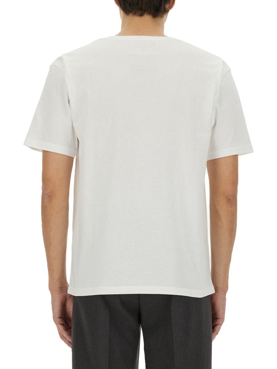 VALENTINO Mens Avorio Logo-print Crew-neck Cotton-jersey T-shirt Product Image