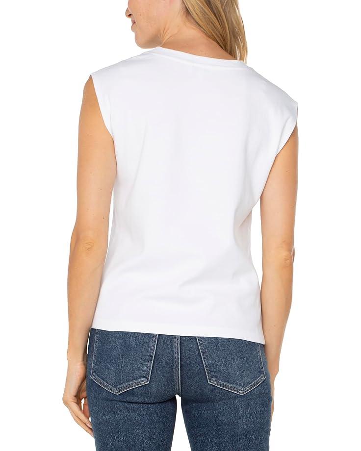 Short Sleeve Dolman Boat Neck Woven Blouse W Embroidery Product Image