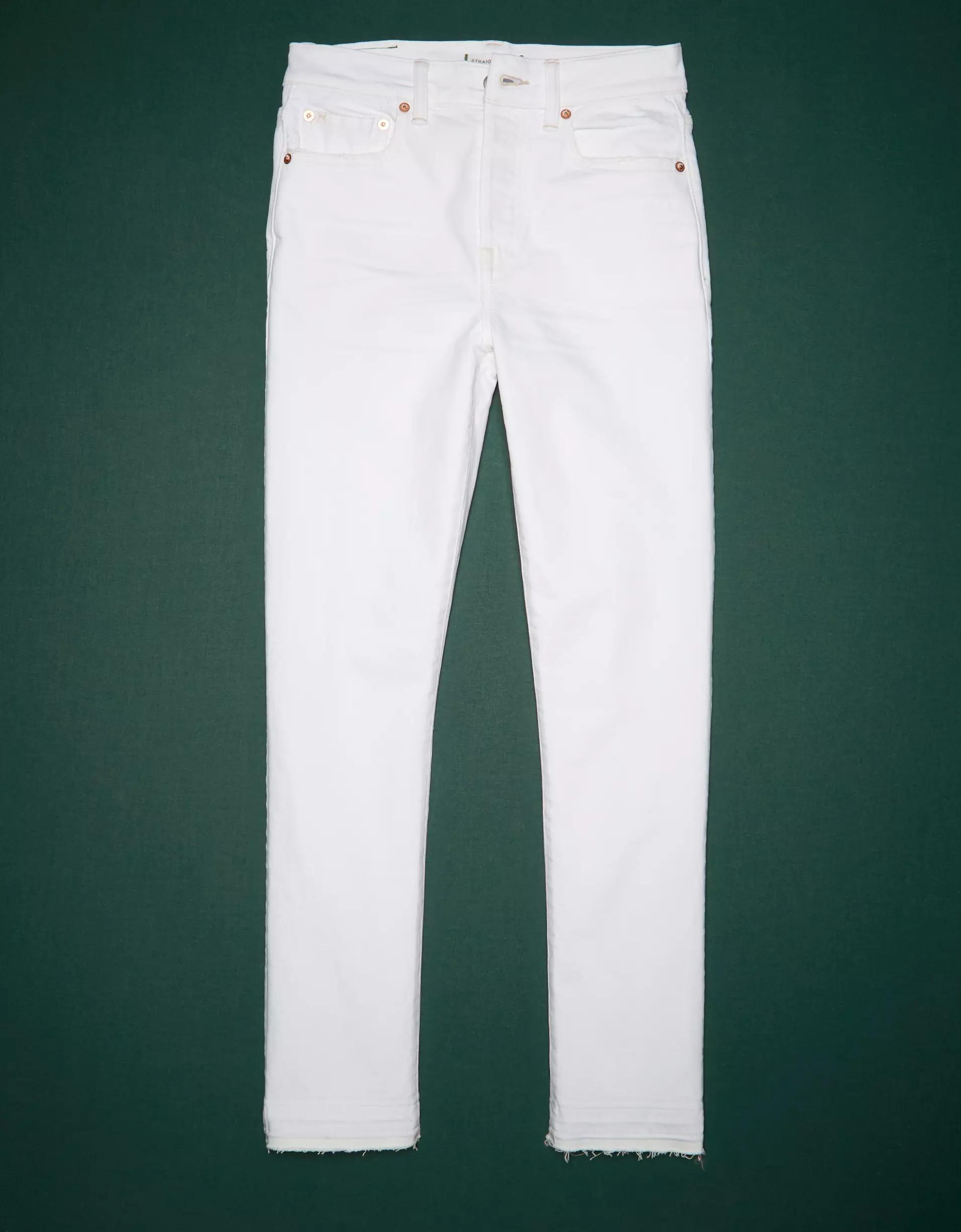 AE77 Premium Straight Crop Jean Product Image