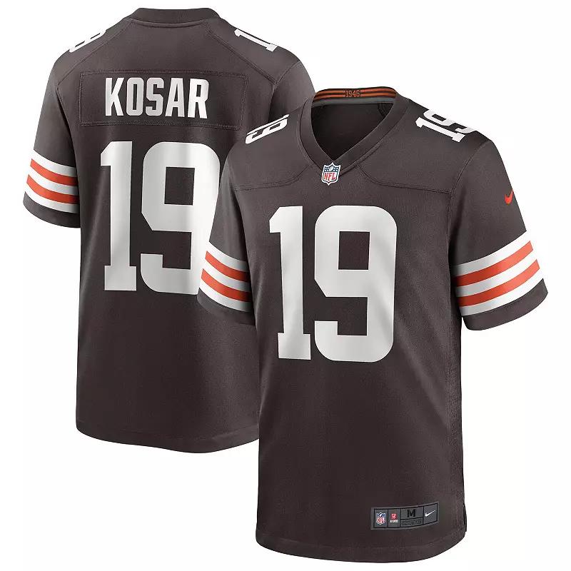 Men's Nike Bernie Kosar Brown Cleveland Browns Game Retired Player Jersey, Size: Large Product Image