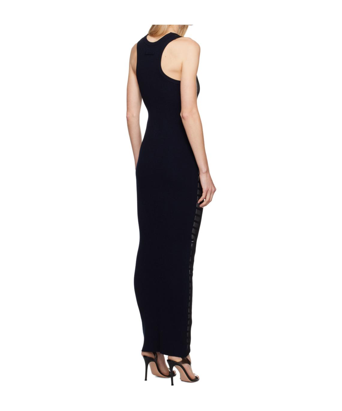 Black & Navy 'The Bi-Material Marinière' Maxi Dress Product Image