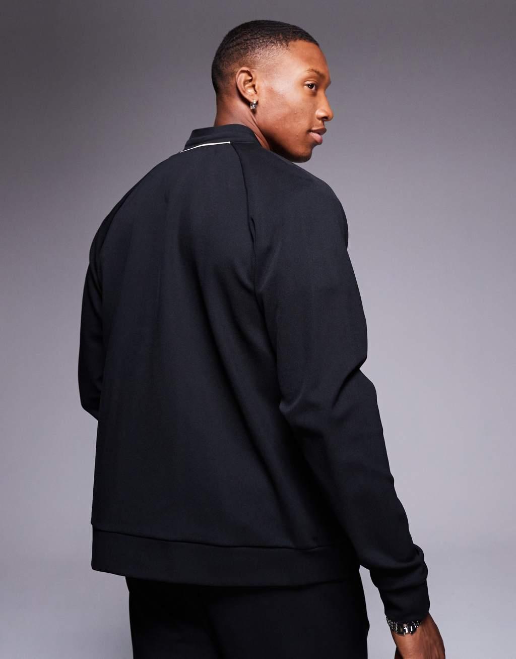 BOSS Green Samoo full zip sweat jacket regular fit in black - part of a set Product Image