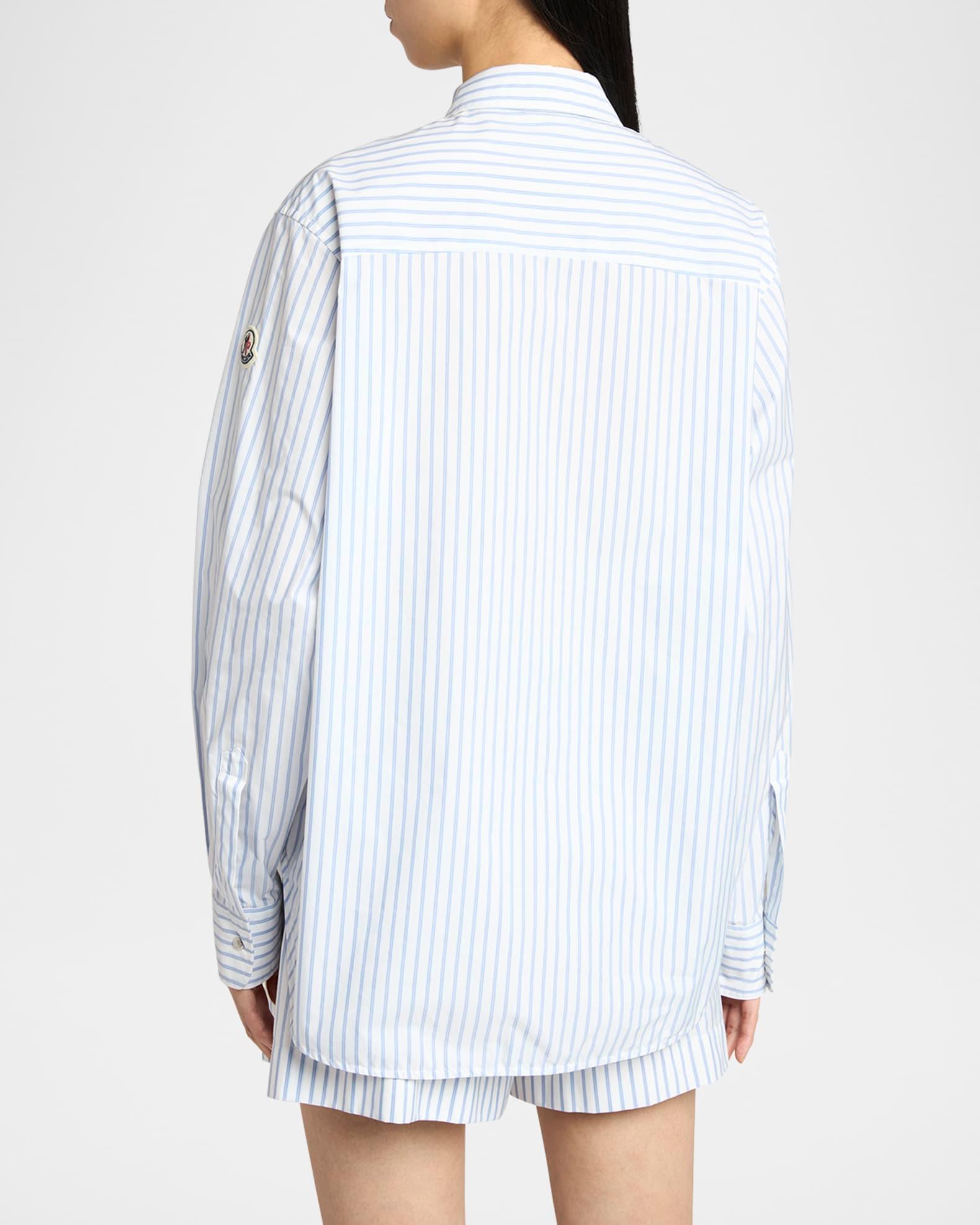 Stripe Long-Sleeve Zip Shirt  Product Image
