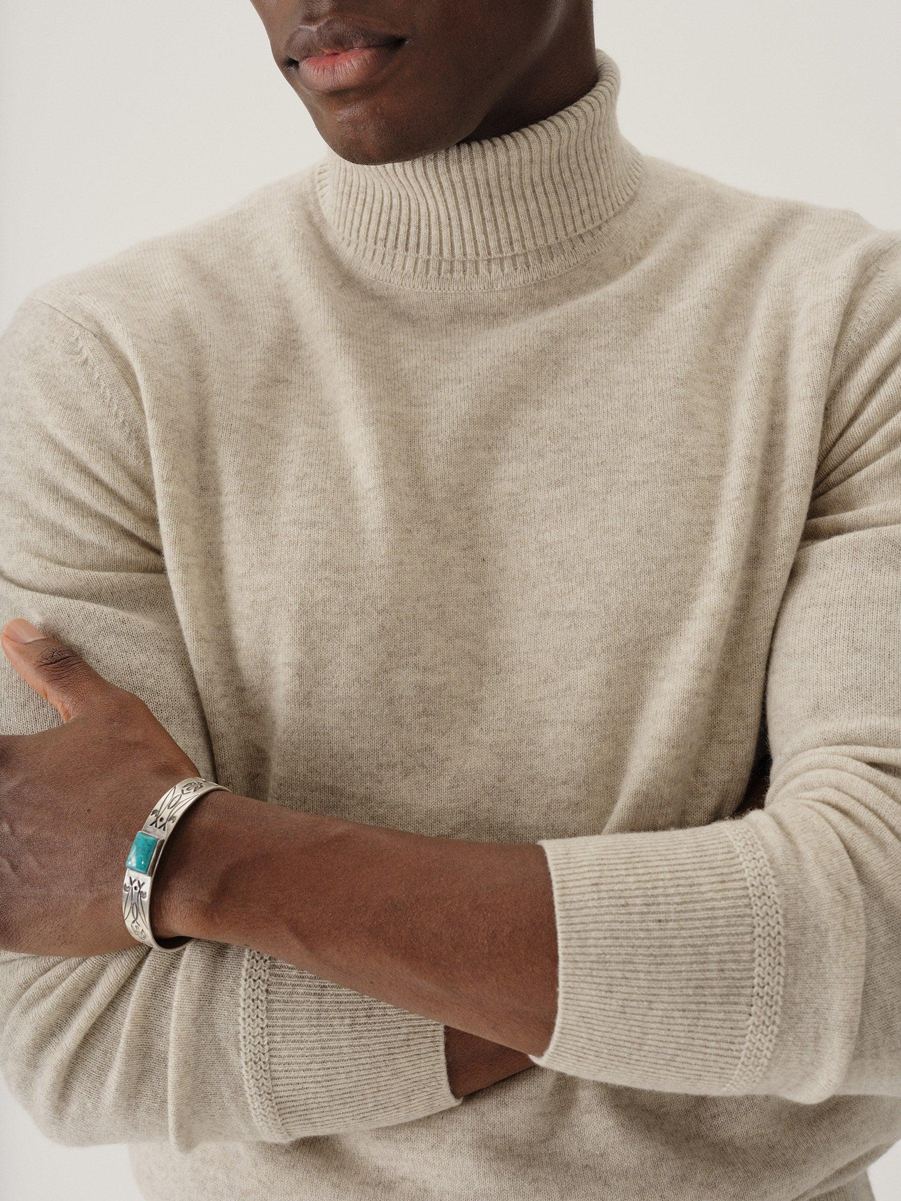 Light Oat California Cashmere Turtleneck Product Image
