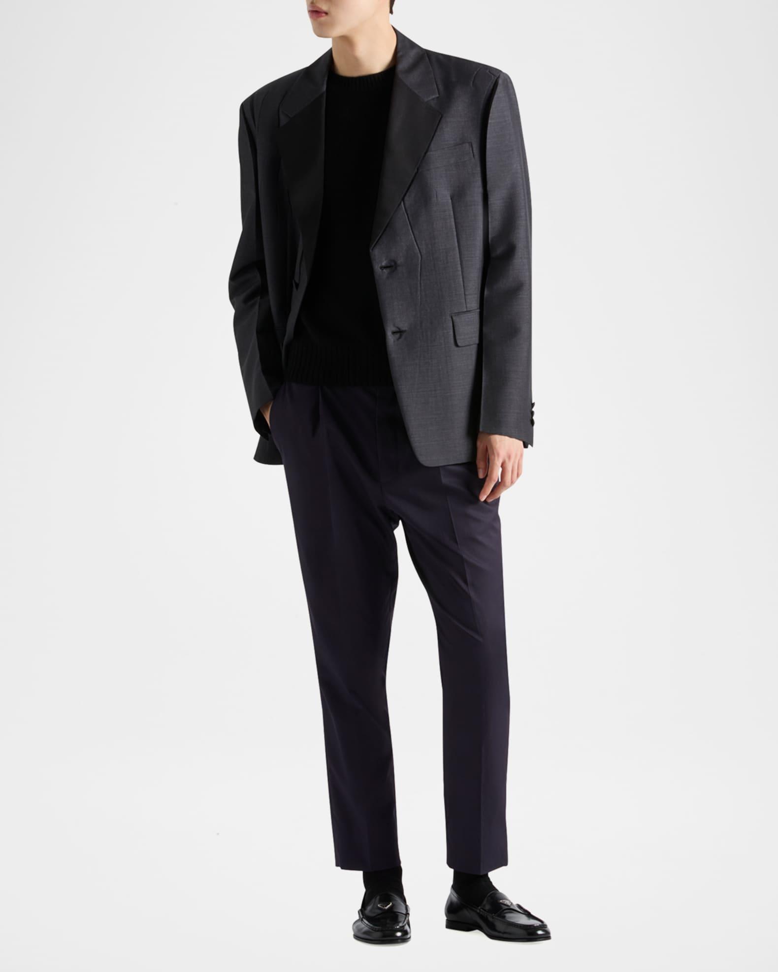 Men's Pleated Twill Pants Product Image