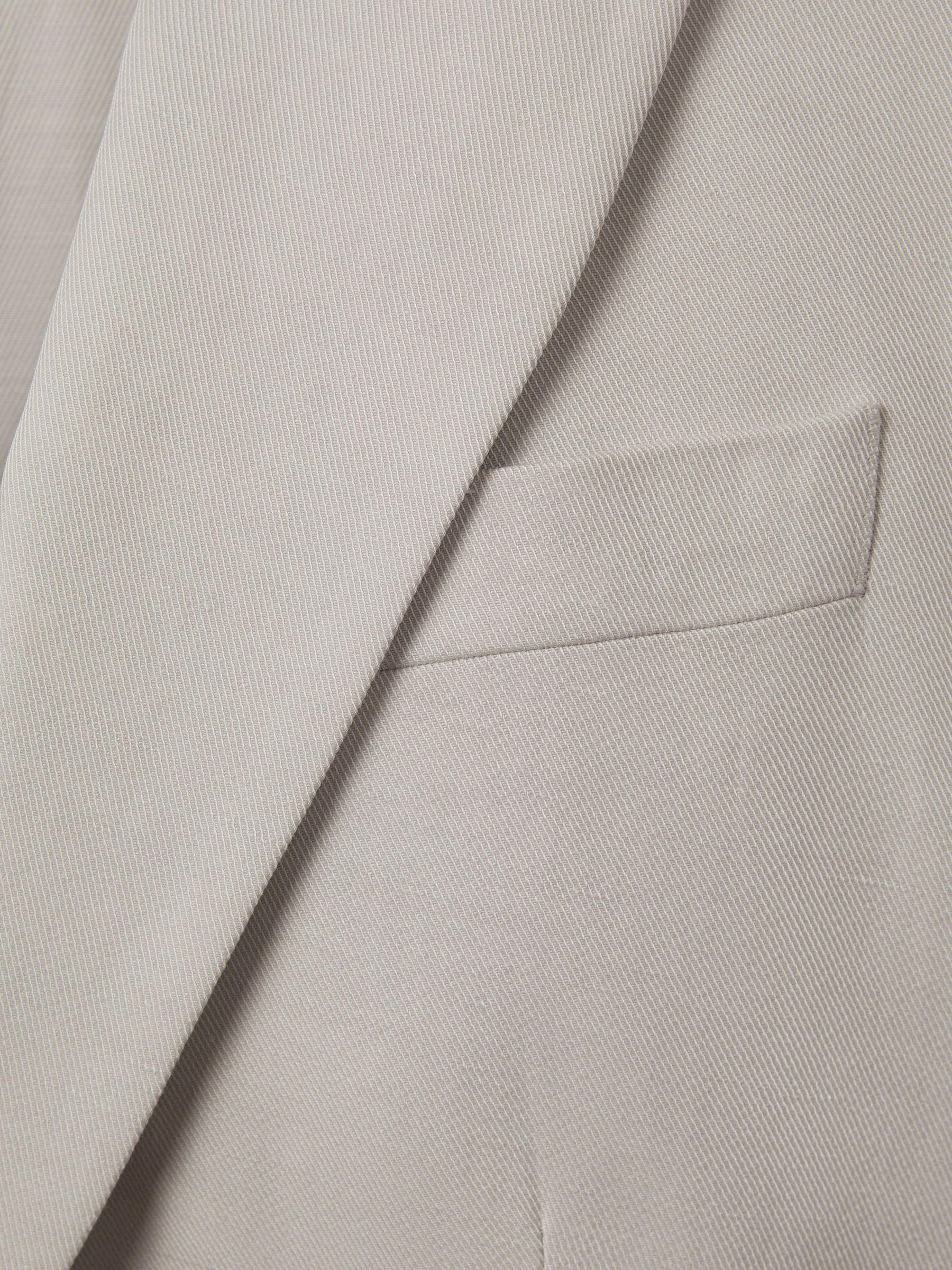Single Breasted Suit Blazer with TENCEL™ Fibers in Light Grey Product Image