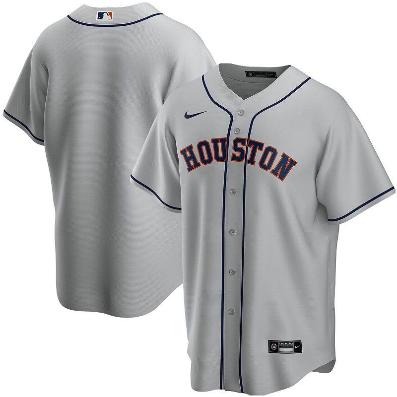 Men's Nike Gray Houston Astros Road Replica Team Jersey,  Product Image