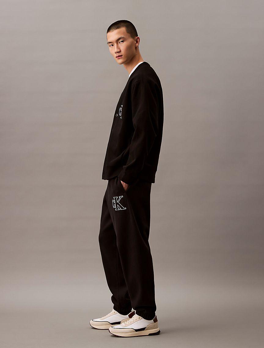 Varsity Monogram Logo Fleece Joggers Product Image