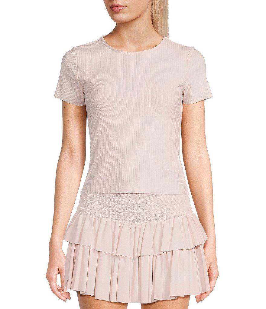 GB Short Sleeve Ribbed Knit Coordinating T-Shirt Product Image