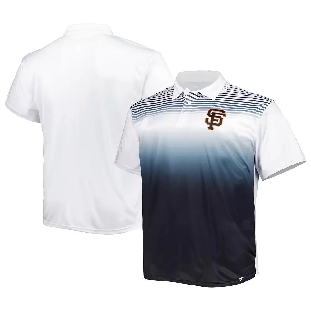 Men's White/Black San Francisco Giants Big & Tall Sublimated Polo,  Product Image