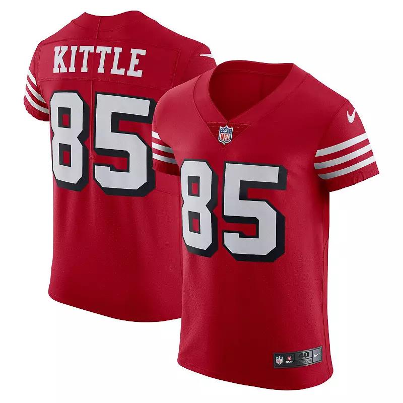 Men's Nike George Kittle Scarlet San Francisco 49ers Alternate Vapor Elite Jersey,  Product Image