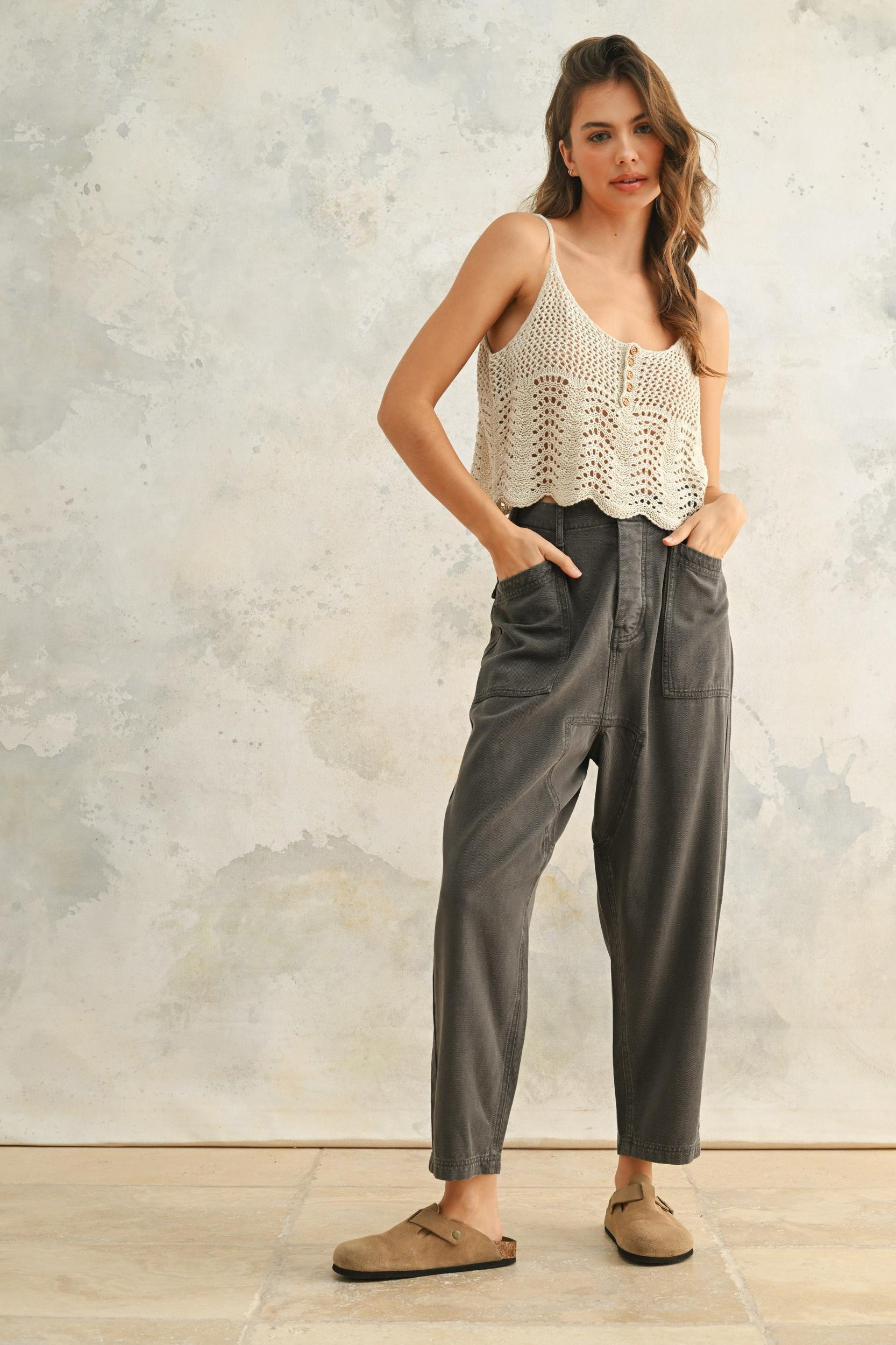 Tencel Loose Fit Pants Product Image
