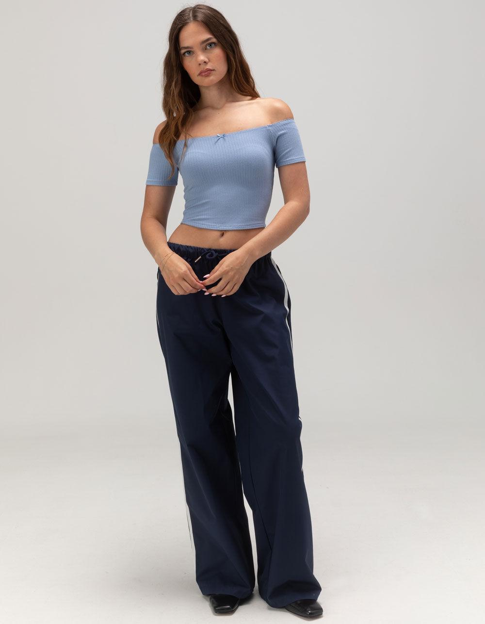 BOZZOLO Ballet Neck Womens Top - PINK Product Image