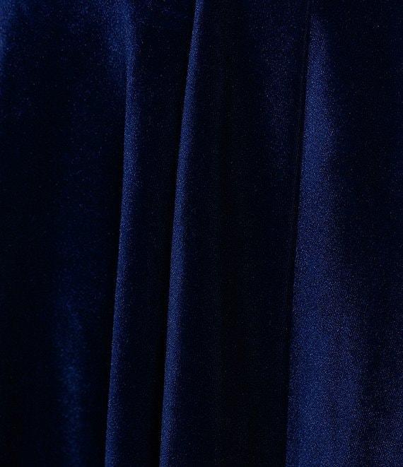 Blondie Nites Sweetheart Neck Velvet Lace Up Party Dress Product Image