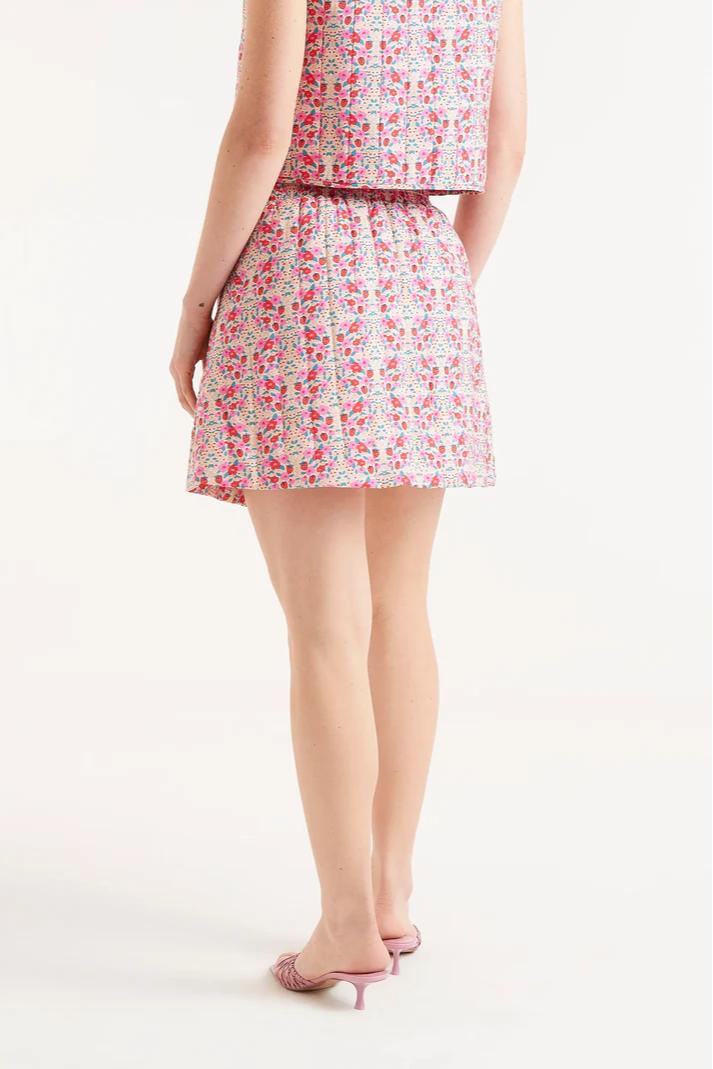 Short Padded Skirt with Sugar Print Product Image
