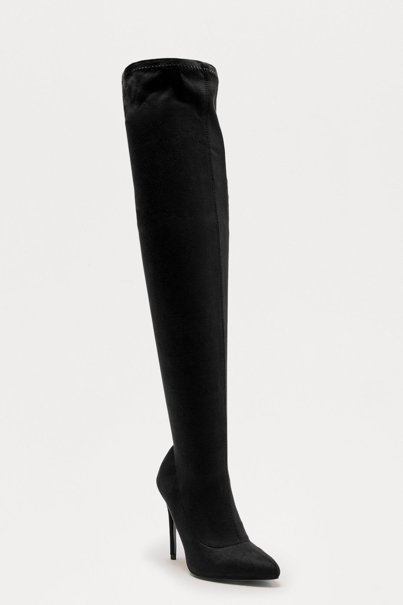 Gyra Thigh High Boots - Black Female Product Image