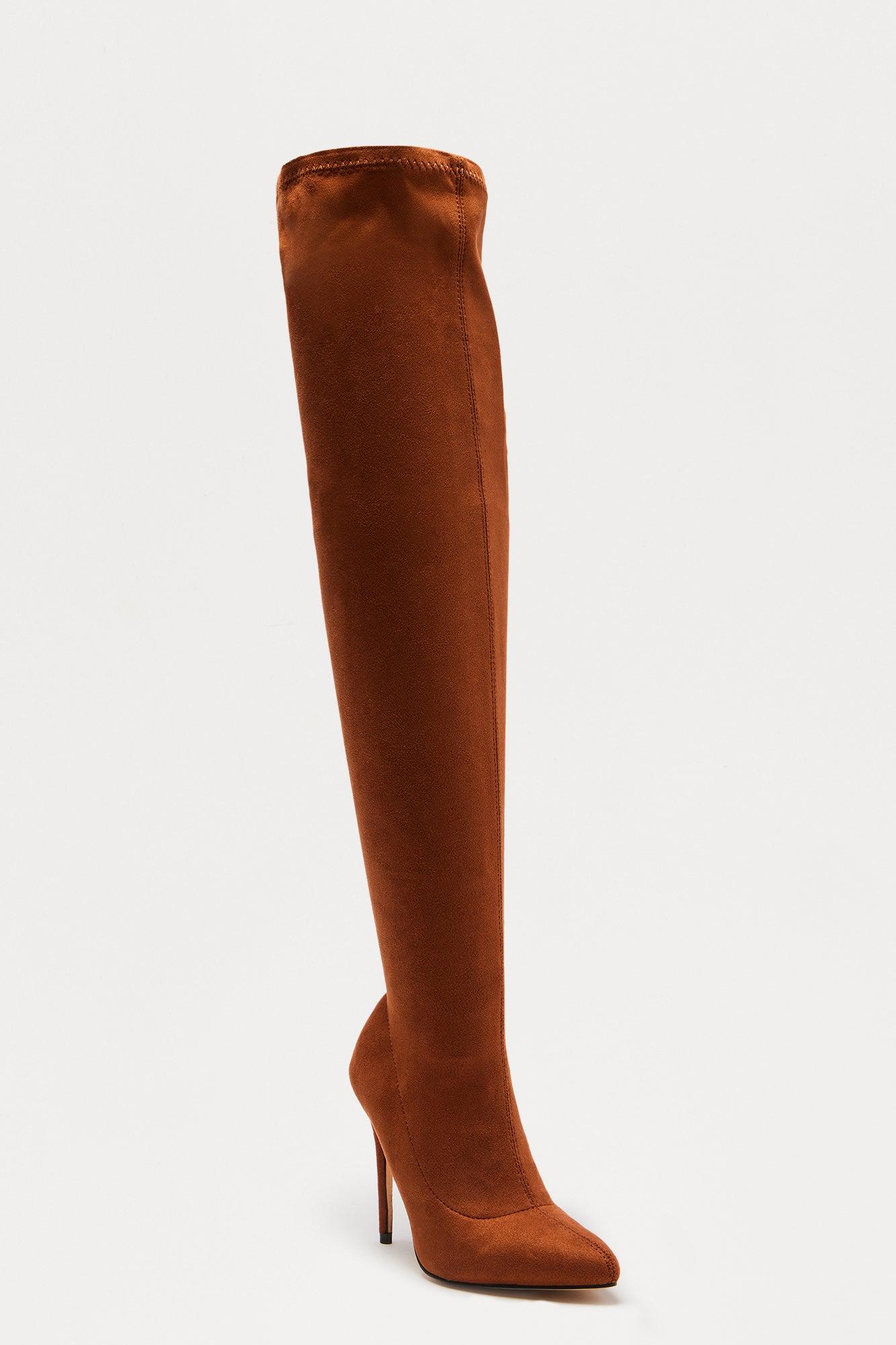 Gyra Thigh High Boots - Camel Female Product Image