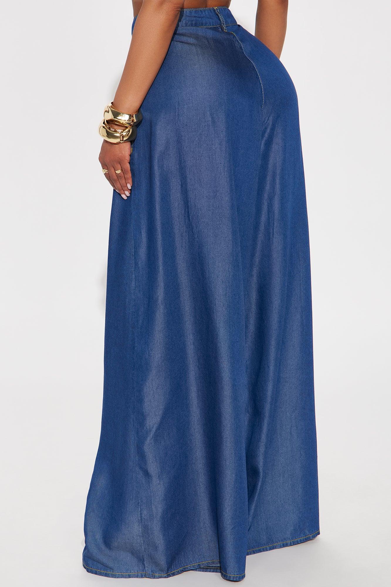 Claire Wide Leg Pant - Dark Wash Female Product Image