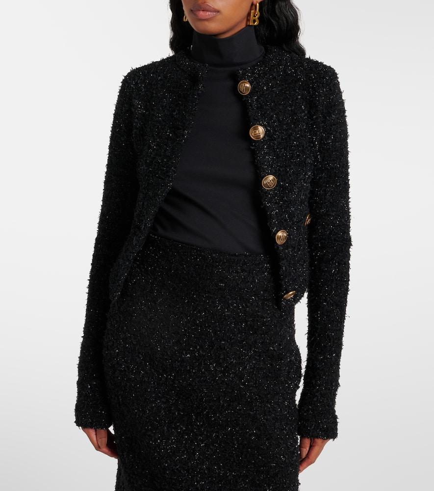 BALENCIAGA Moncler Grenoble Dark Beige Bonnieure Bomber Jacket In Black Product Image