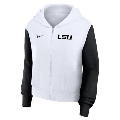 LSU Athletic Prep Colorblocked Script Womenâs Nike Women's College Full-Zip Hoodie Product Image