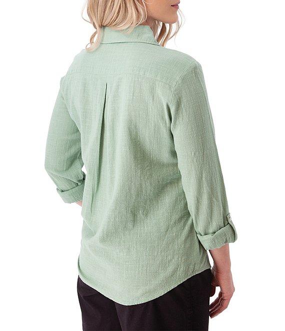 Aventura The Laken Organic Cotton Roll-Tab Sleeve Popover Top Product Image