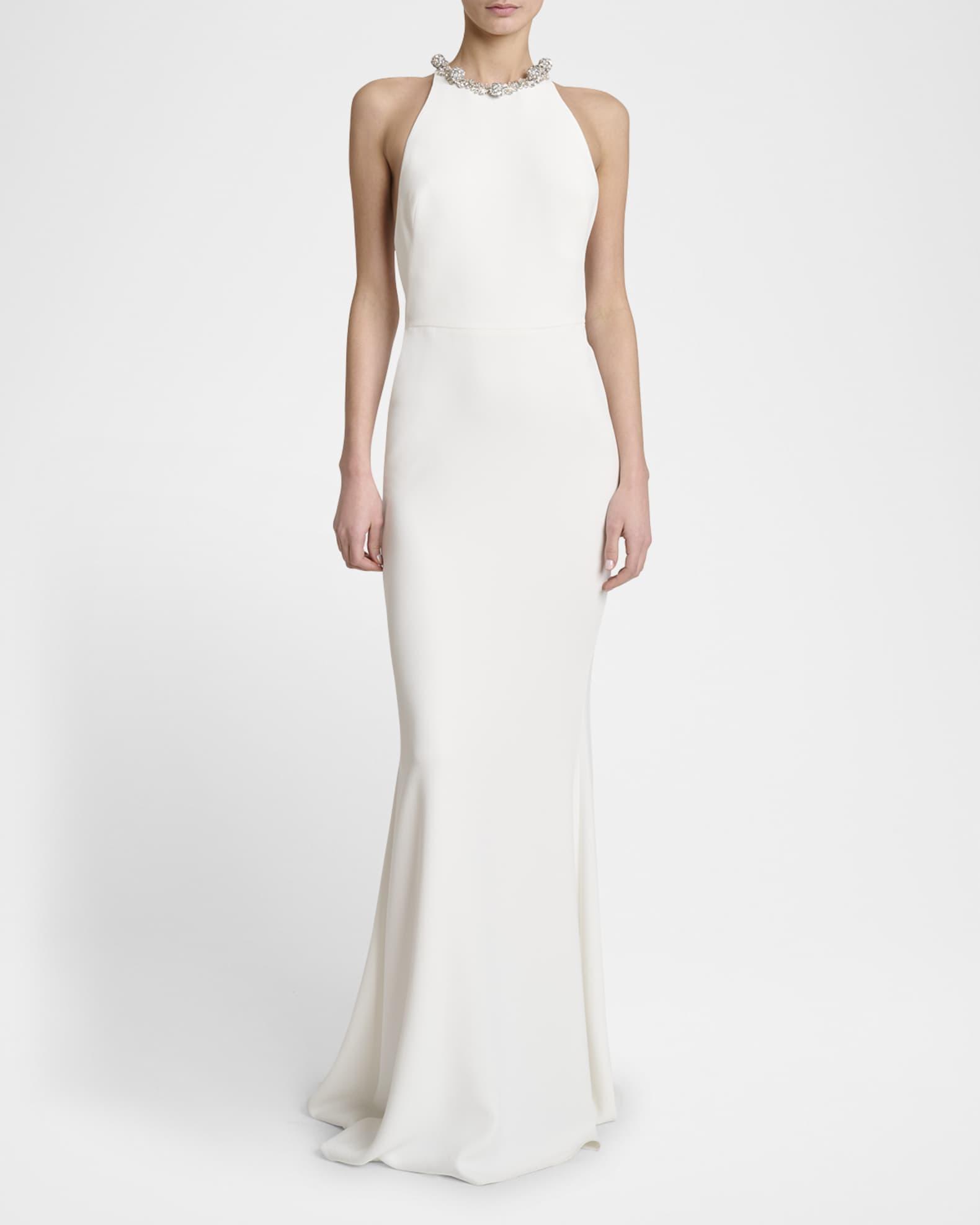 Crystal Halter Backless Gown Product Image