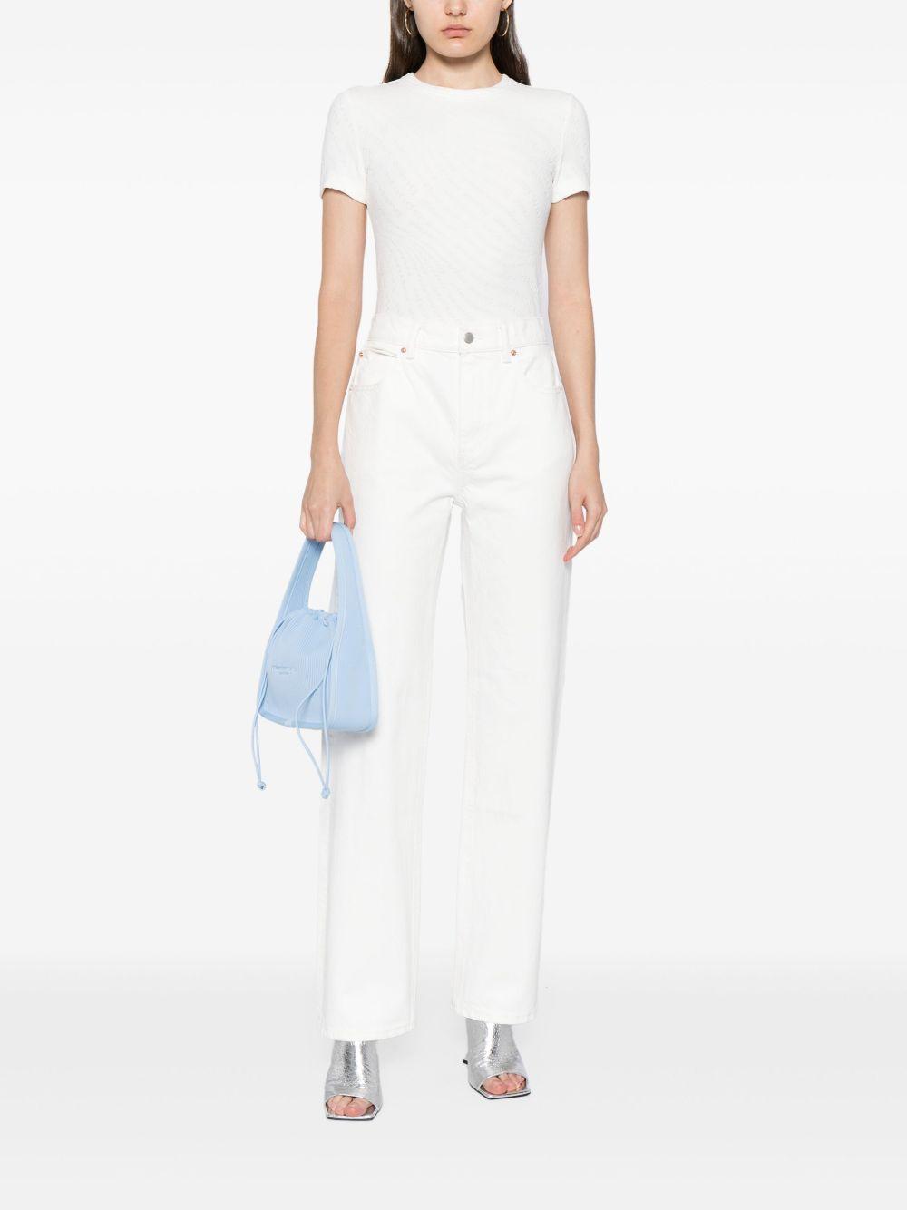 logo-jacquard knitted top Product Image