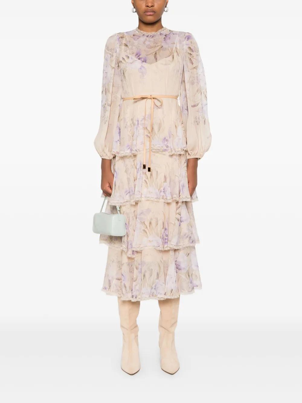 Eden Lace Edge midi dress Product Image