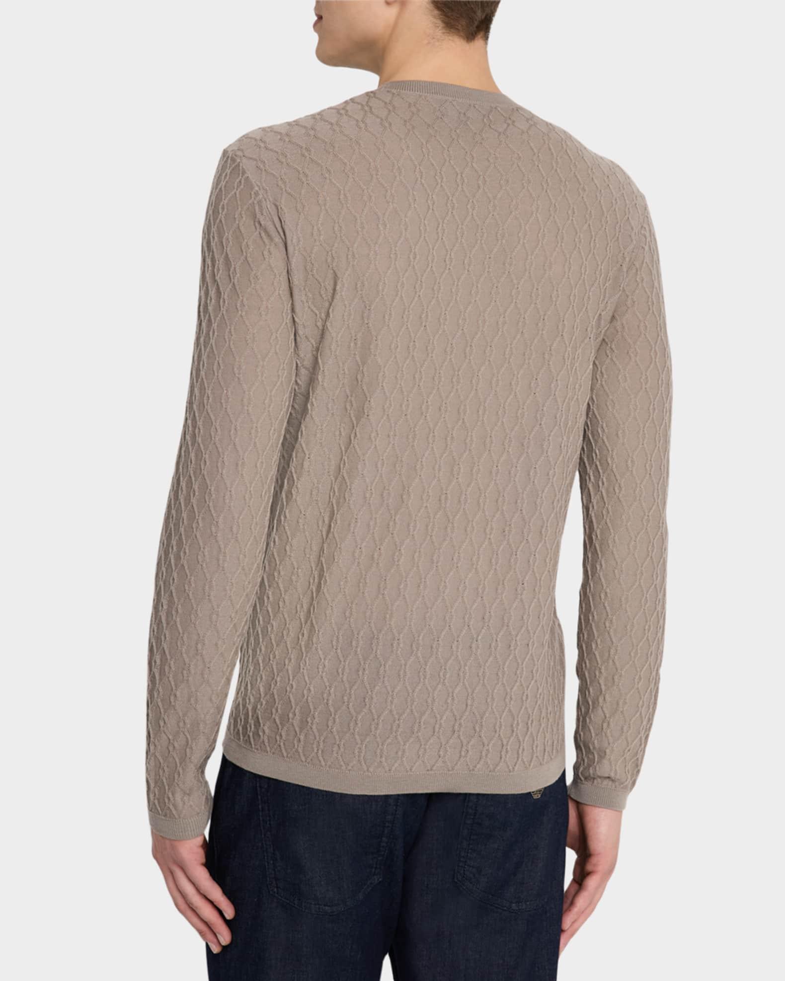 Men's Wool Textured Crewneck Sweater Product Image