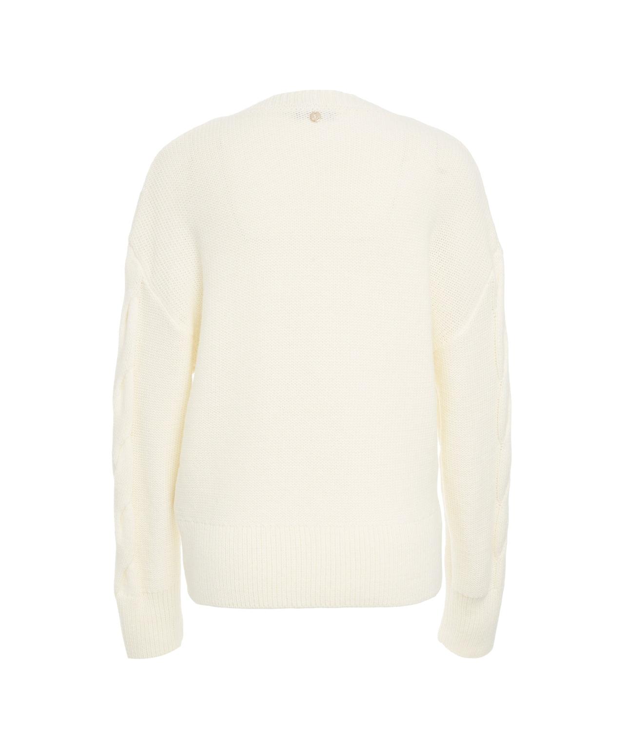 Sweater with cable knit pattern Product Image