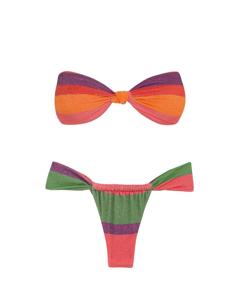 Lurex Jessie Bandeau Top - Heatwave Product Image