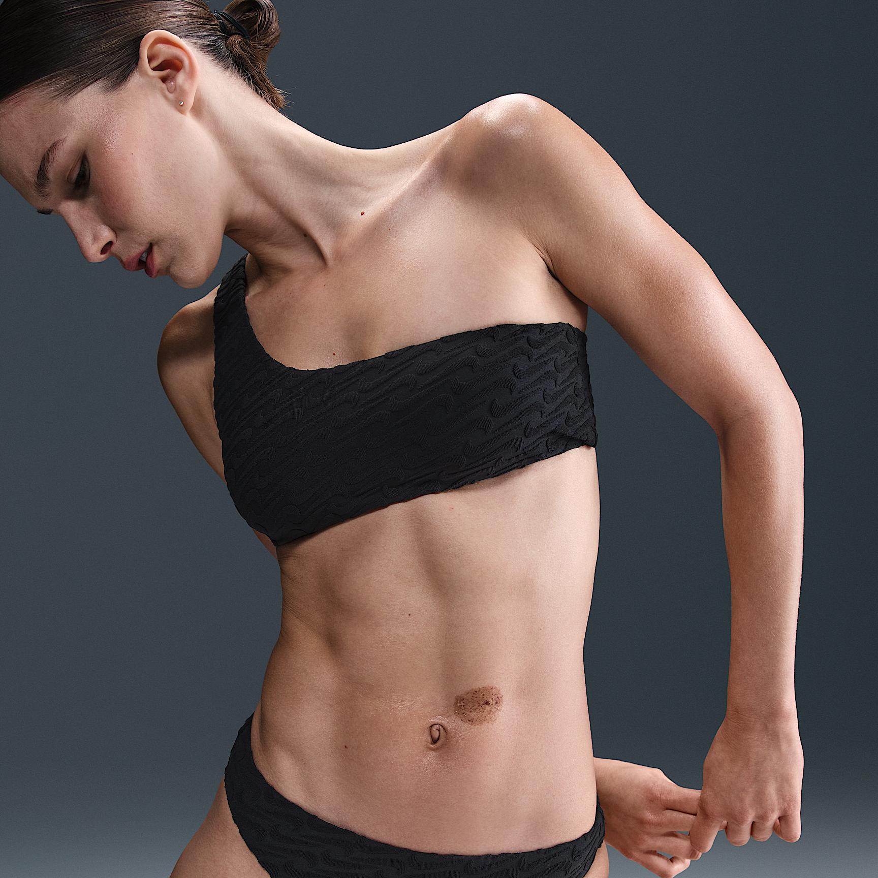 Nike Womens Swim Swoosh Link Terry Hipster Bikini Bottom | NESSF256-001 Product Image