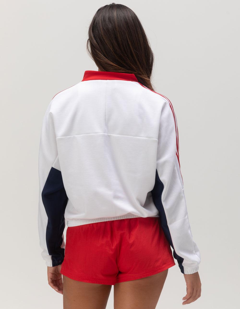 ADIDAS Tiro Cut 3-Stripes Womens Zip-Up Jacket - WHITE COMBO Product Image