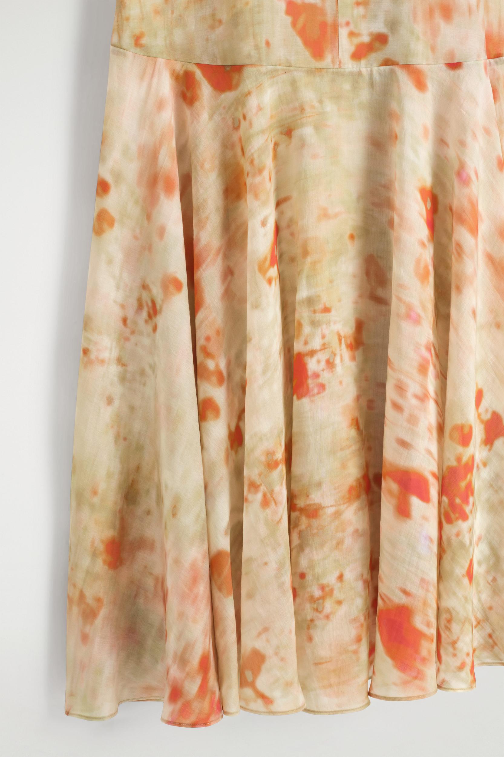 SHEER FLORAL-PRINT MAXI DRESS Product Image