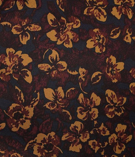 Murano Slim Fit Floral Sateen Long Sleeve Woven Shirt Product Image