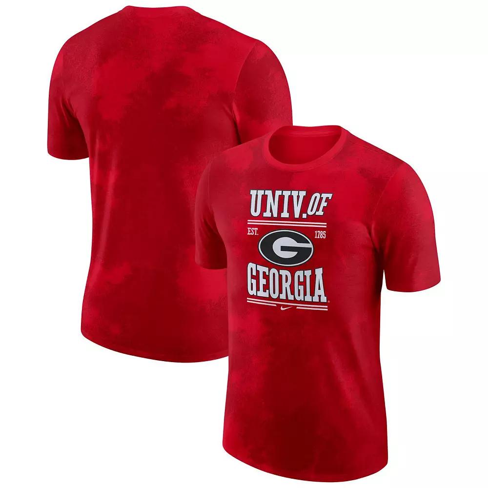 Men's Nike Red Georgia Bulldogs Team Stack T-Shirt,  Product Image