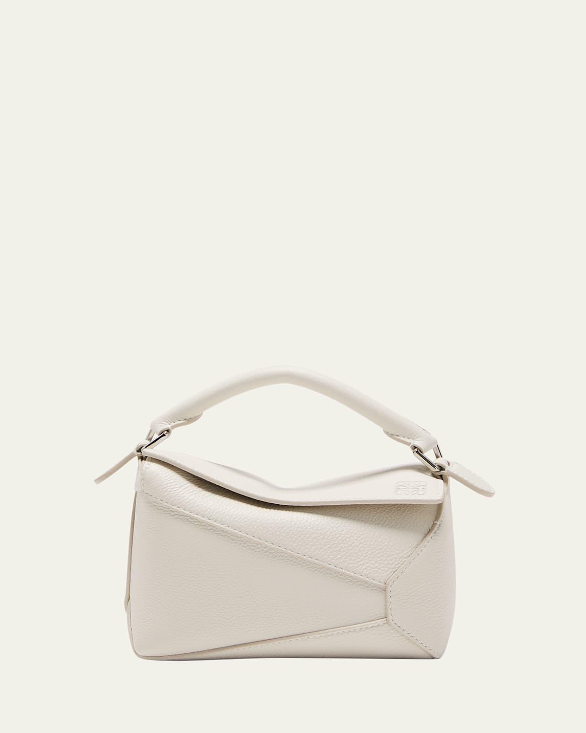 Puzzle Edge Mini Top-Handle Bag in Grained Leather Product Image