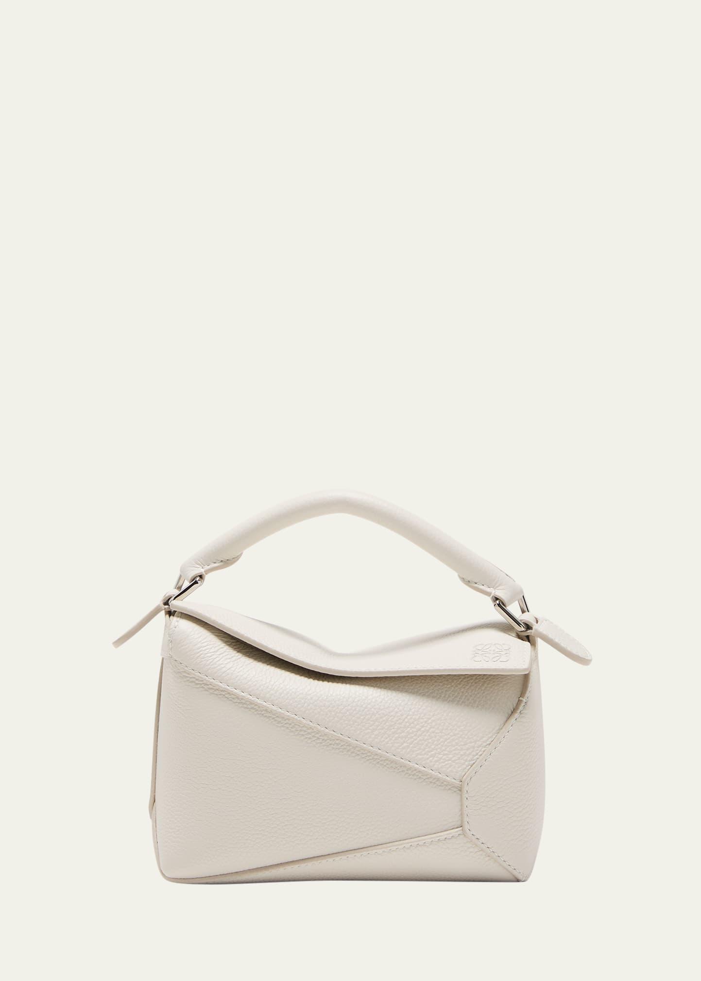 Puzzle Edge Mini Top-Handle Bag in Grained Leather Product Image
