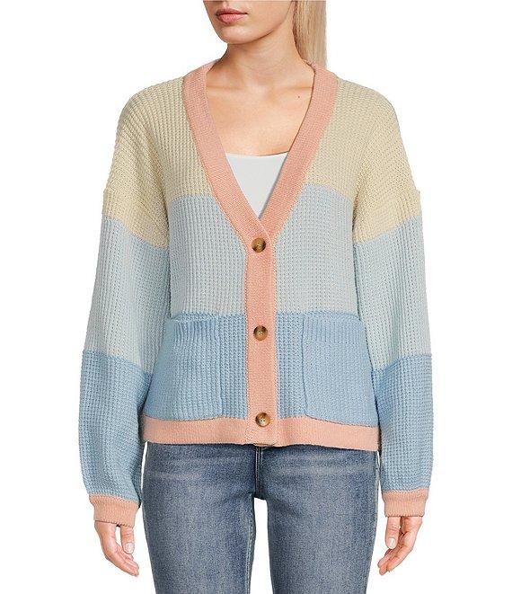 Rip Curl Desert Dreams Long Sleeve Yarn Dyed Stripe Knit Cardigan Product Image