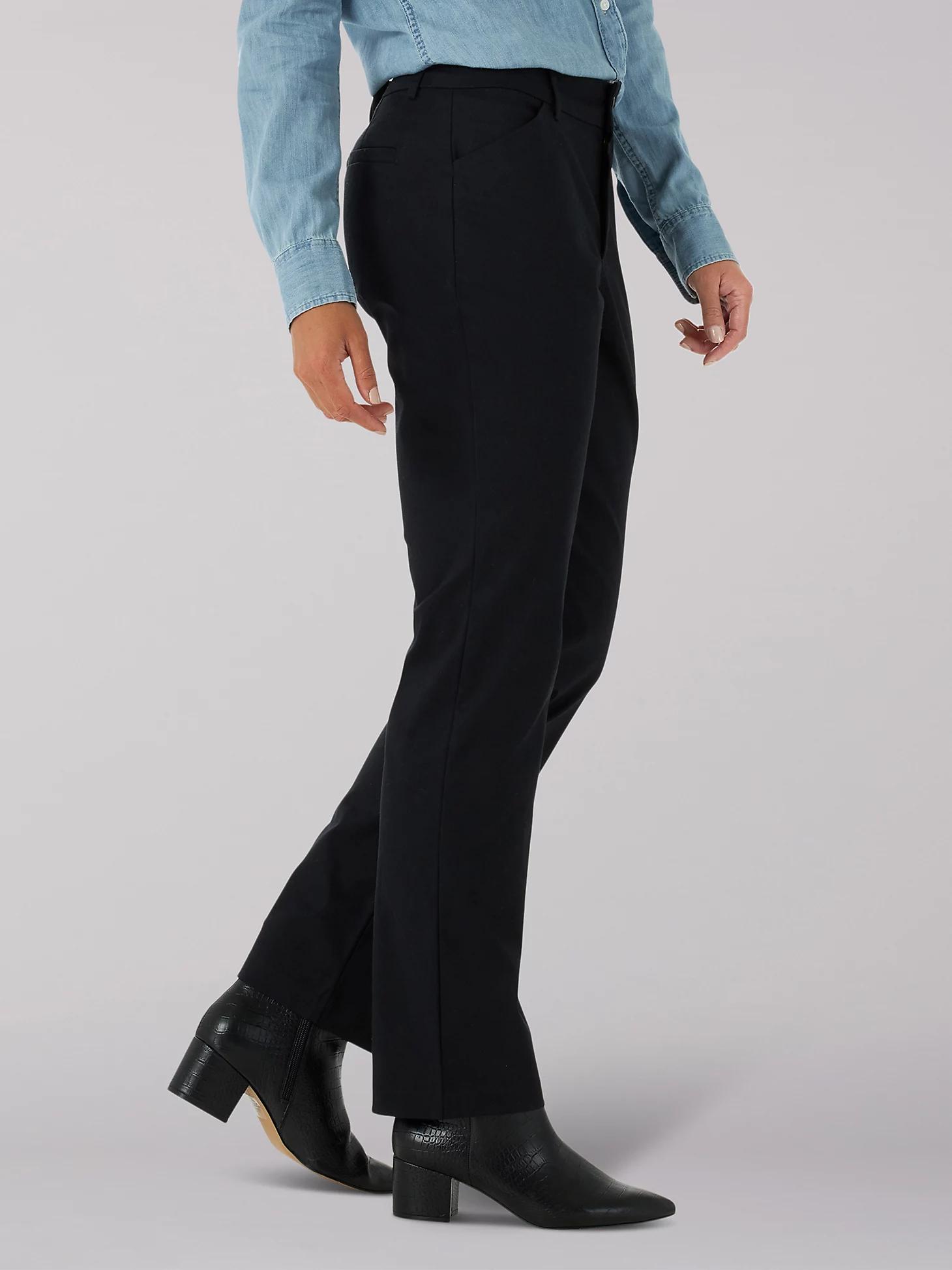 Women's Wrinkle Free Relaxed Fit Straight Leg Pant (Petite) | Women's Pants | Lee® Product Image